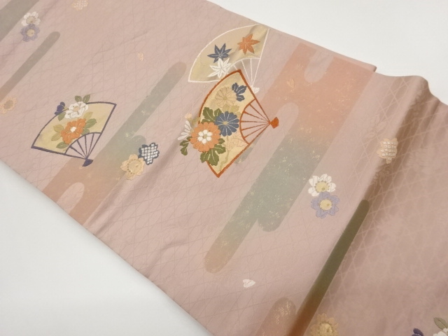 JAPANESE KIMONO / JAPANESE FAN / AUTUMN LEAVES / FLOWER / LEAF PATTERN